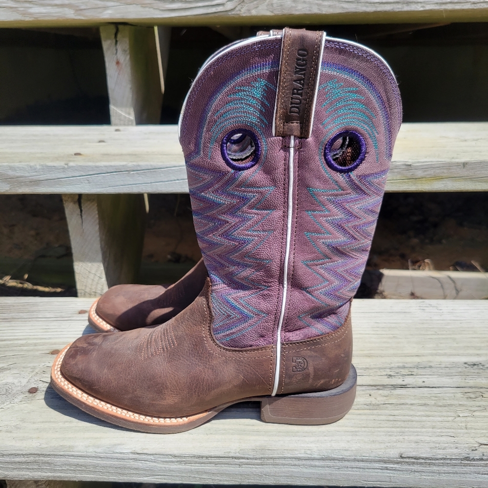 Durango Women's Lady Rebel Amethyst Western Boots Size 9